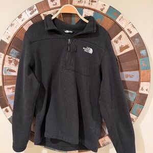 The North Face Gordon Lyons 1/4 Zip Fleece Pullover – Mens Large – Black Heather
